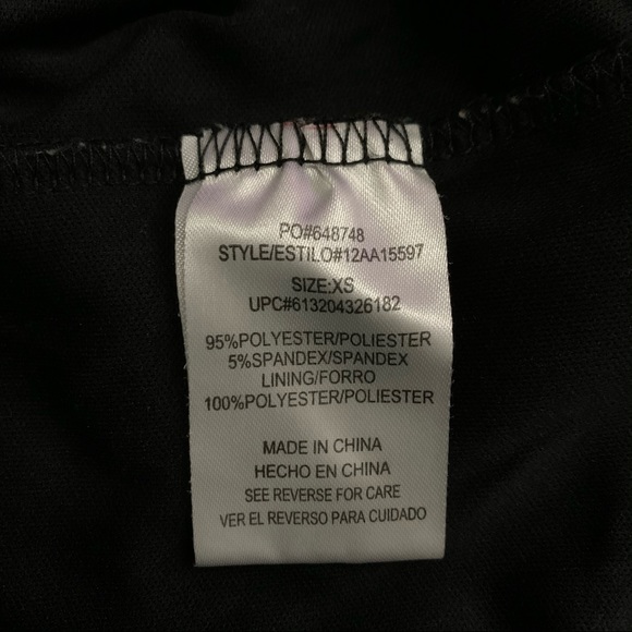 Halo Maroon Navy White Print Long Sleeve Dress - Size XS - Picture 8 of 9